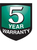 5-Year Warranty Logo