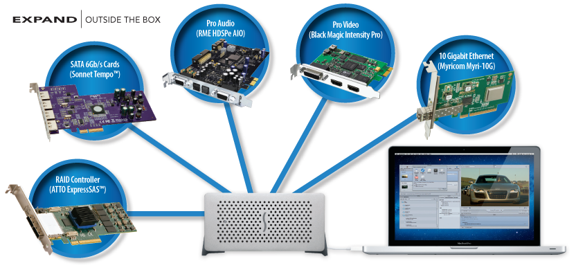 Echo Express SE Chassis PCIe Computer Cards