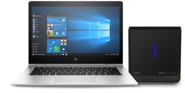 HP Notebook with eGFX Breakaway Box