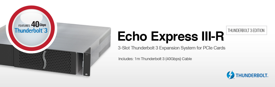 Echo Express III-R - Thunderbolt 3 Edition: Thunderbolt 3 Expansion System for PCIe Cards