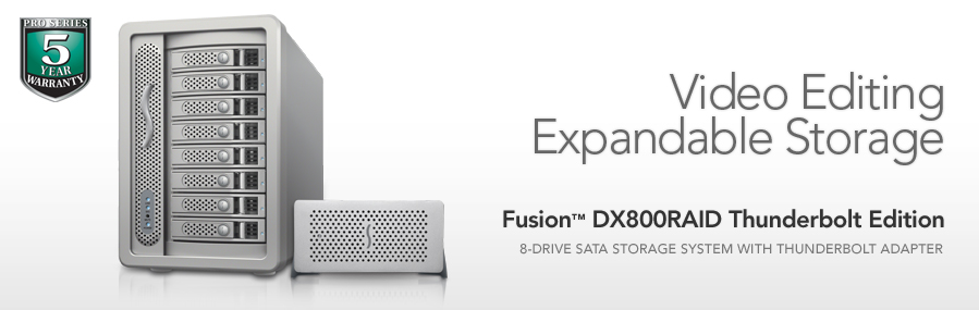 Fusion DX800RAID Thunderbolt Edition