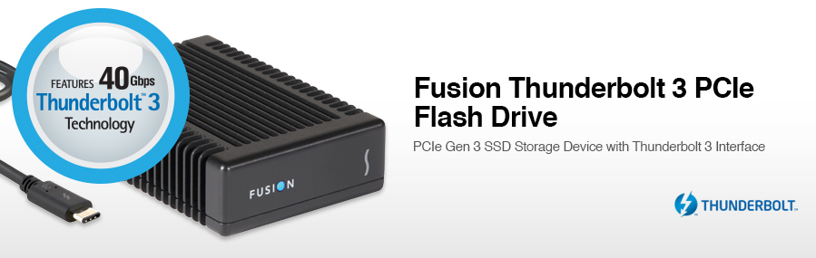Fusion Thunderbolt 3 PCIe Flash Drive