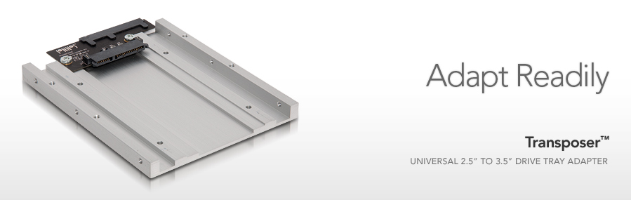 Transposer: Universal 2.5" SSD to 3.5" Drive Tray Adapter