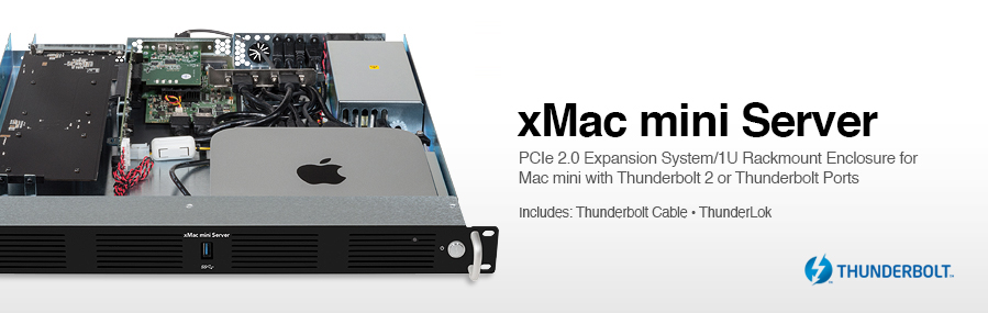 Sonnet Xmac Mini Server Thunderbolt Pcie 1u Enclosure