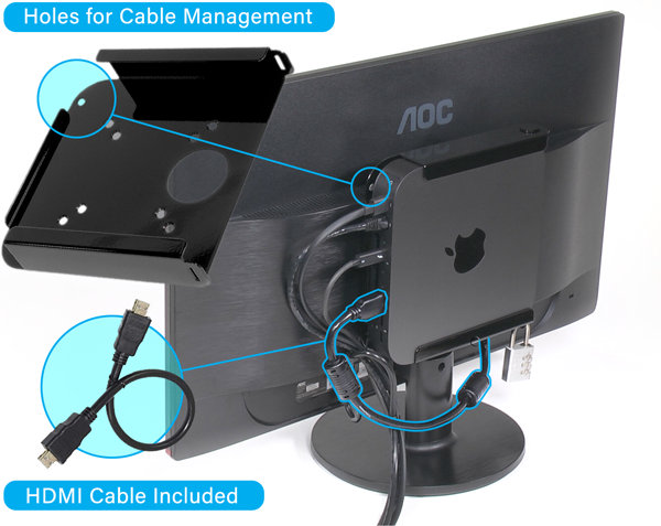 Maccuff Mini Vesa / Soporte De Escritorio Para Unibody Mac Mini