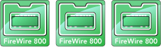 Allegro FW800 PCIe FireWire ports diagram