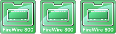 Allegro FW800 PCIe FireWire 포트 다이어그램