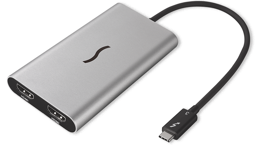 Thunderbolt 3 to Dual HDMI 2.0 Adapter